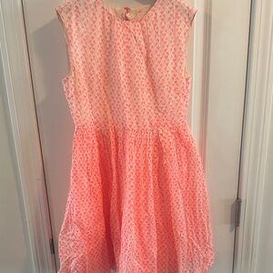 Crewcuts Pink and White Heart Print Dress